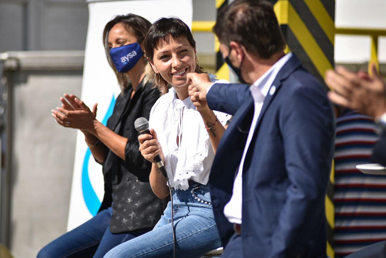MAYRA, KICILLOF Y GALMARINI INAUGURARON OBRAS DE CLOACAS Y AGUA POTABLE