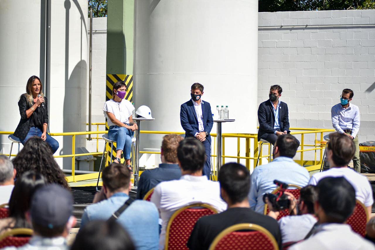 MAYRA, KICILLOF Y GALMARINI INAUGURARON OBRAS DE CLOACAS Y AGUA POTABLE