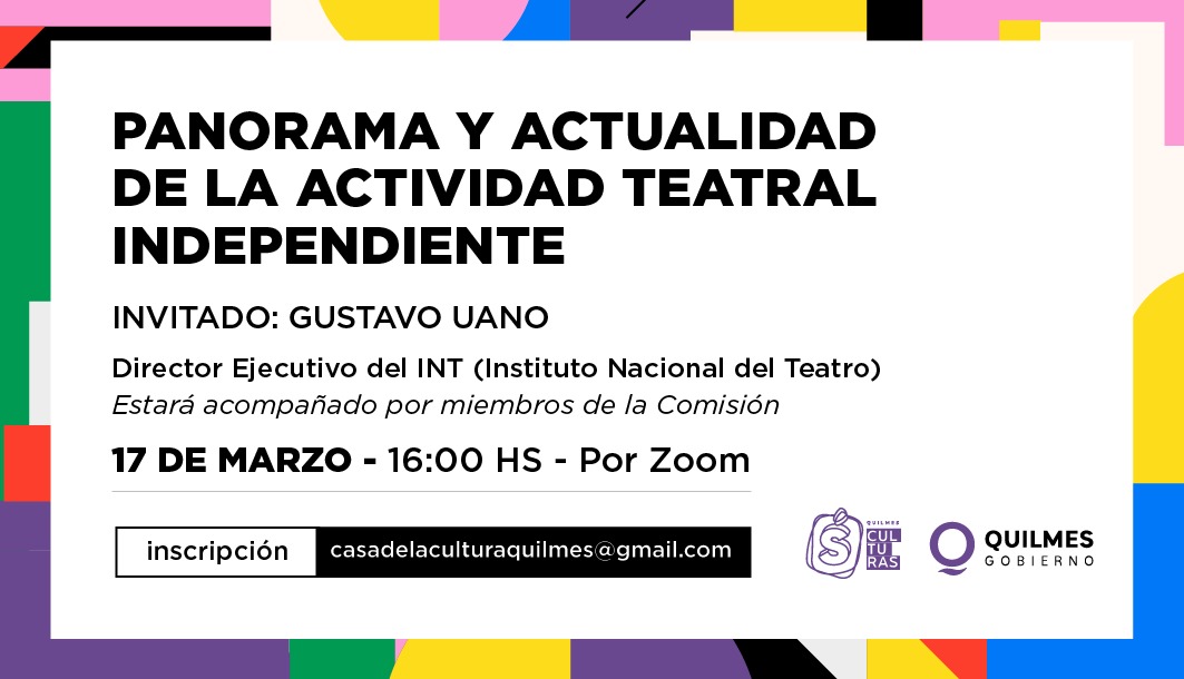 CHARLA SOBRE EL PANORAMA Y ACTUALIDAD DE LA ACTIVIDAD TEATRAL INDEPENDIENTE