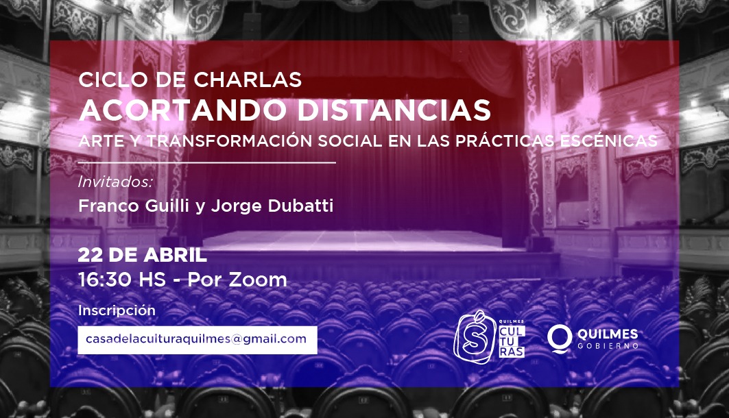 CONTINÚA EL CICLO DE CHARLAS “ACORTANDO DISTANCIAS”