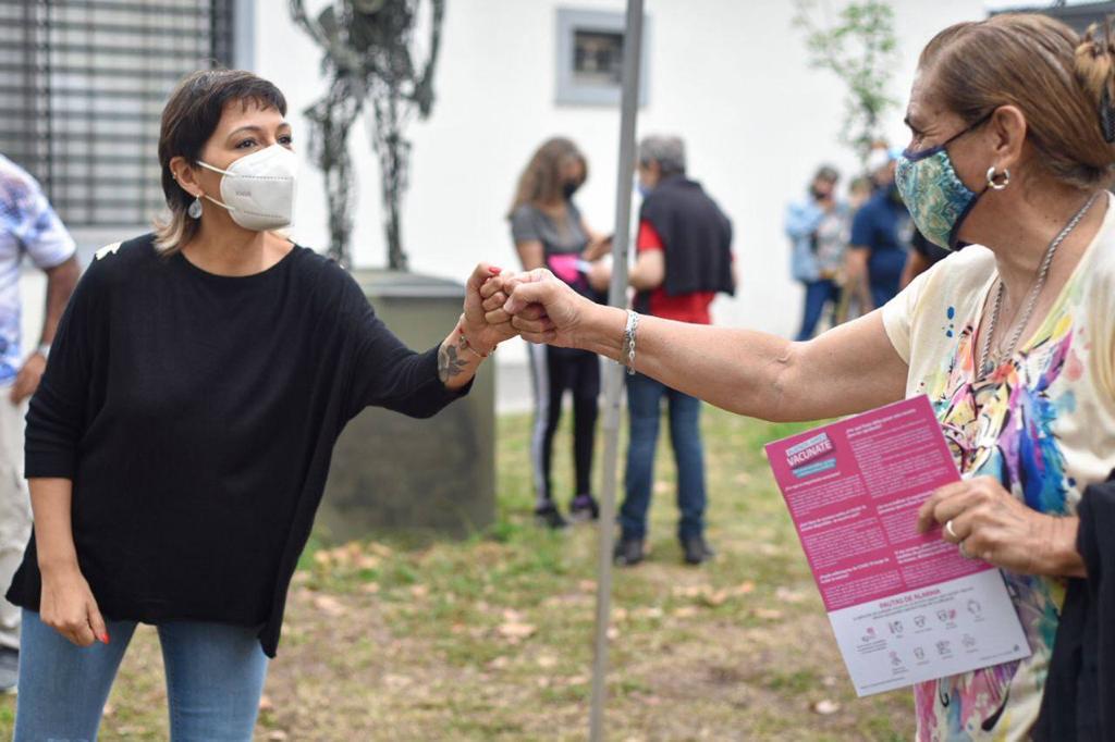 MAYRA SUPERVISÓ EL AVANCE DE LA VACUNACIÓN CONTRA EL COVID