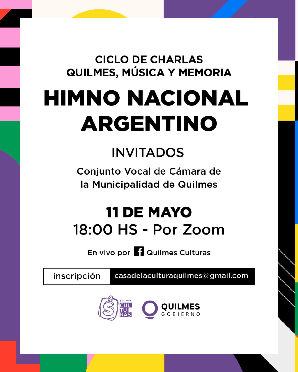 ENCUENTRO VIRTUAL DEL CICLO DE CHARLAS “QUILMES MUSICA Y MEMORIA”