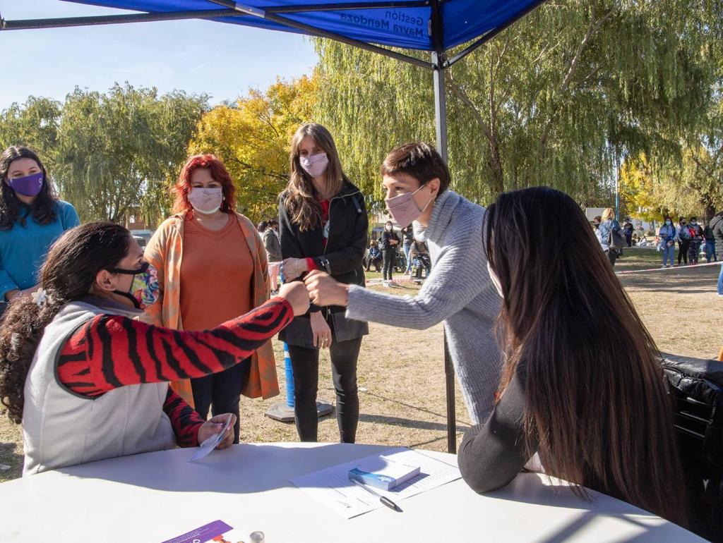 MAYRA Y FUNCIONARIAS SUPERVISARON EL PROGRAMA ACOMPAÑAR