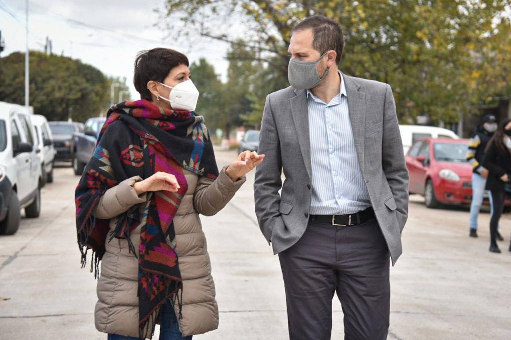 MAYRA DESTACÓ EL AVANCE DE LOS TRABAJOS SOBRE AVENIDA SANTA FE