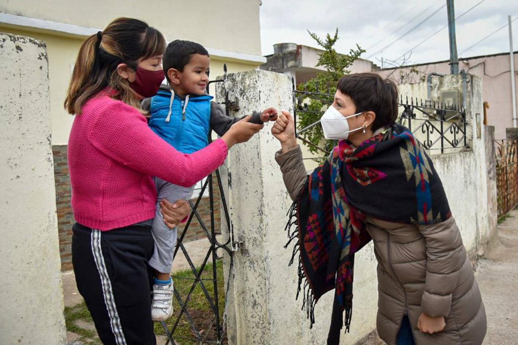 MAYRA DESTACÓ EL AVANCE DE LOS TRABAJOS SOBRE AVENIDA SANTA FE