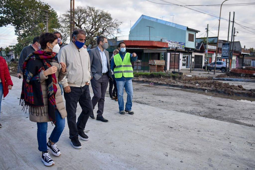 MAYRA DESTACÓ EL AVANCE DE LOS TRABAJOS SOBRE AVENIDA SANTA FE