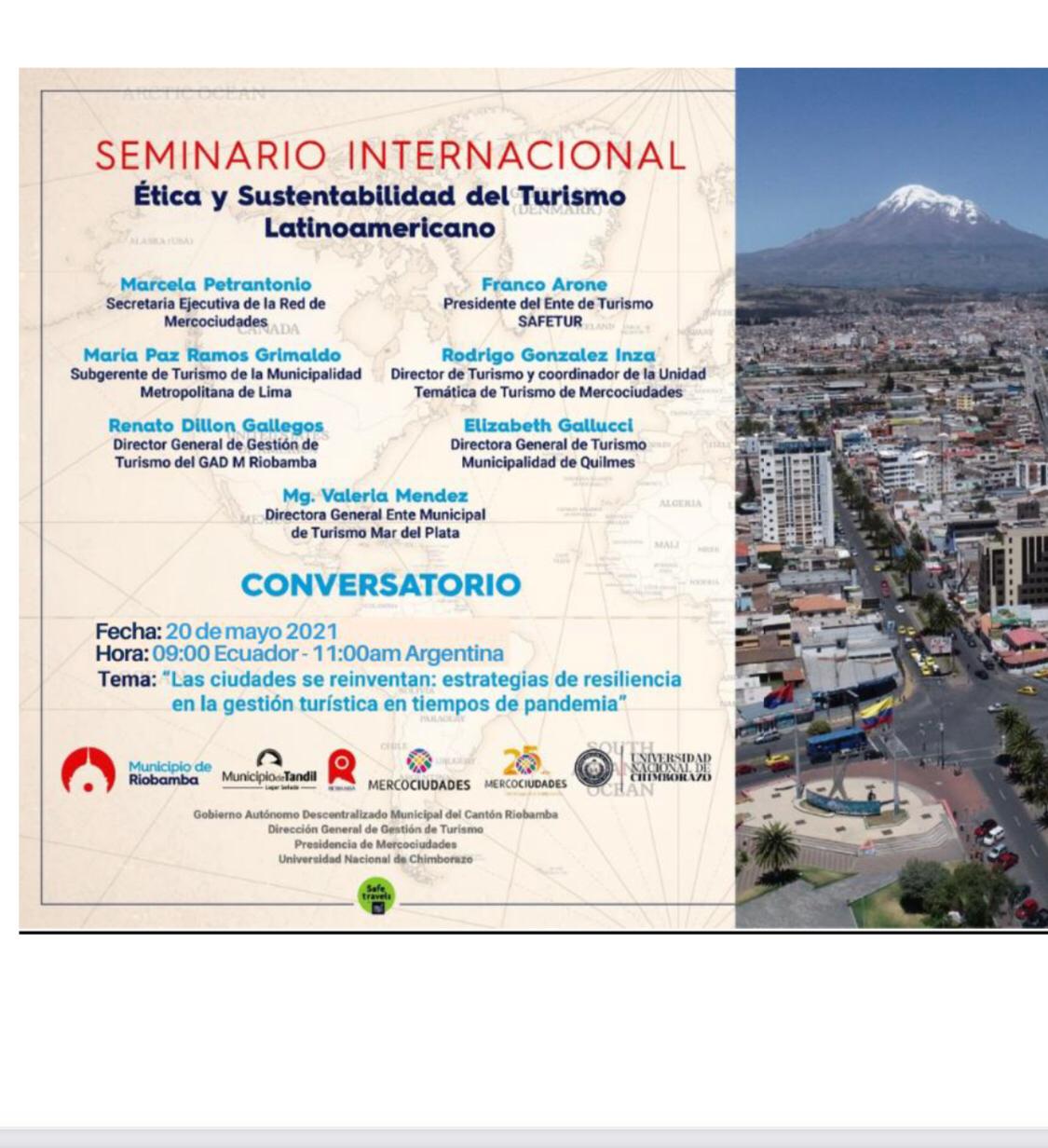  QUILMES DISERTÓ EN EL SEMINARIO INTERNACIONAL DE TURISMO DE MERCOCIUDADES