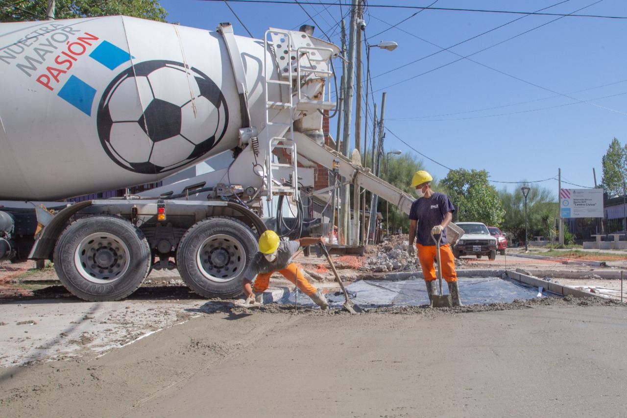 AVANZAN LAS OBRAS DE REACONDICIONAMIENTO EN EL BARRIO IAPI