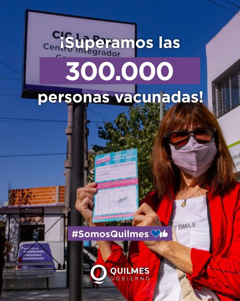MÁS DE 300.000 PERSONAS VACUNADAS CON LA PRIMERA DOSIS CONTRA EL COVID-19