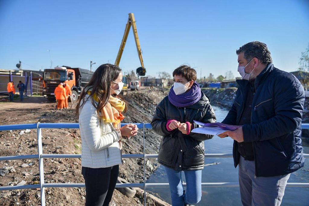  MAYRA SUPERVISÓ LOS TRABAJOS DE LIMPIEZA DEL ARROYO SAN FRANCISCO