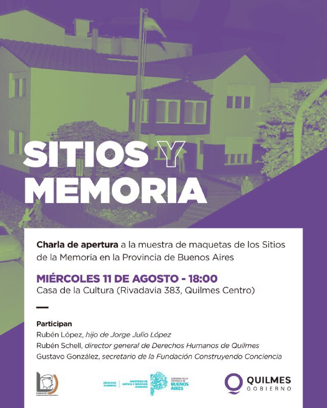 CHARLA EN CONMEMORACIÓN A LOS DESAPARECIDOS EN EL EX POZO DE QUILMES
