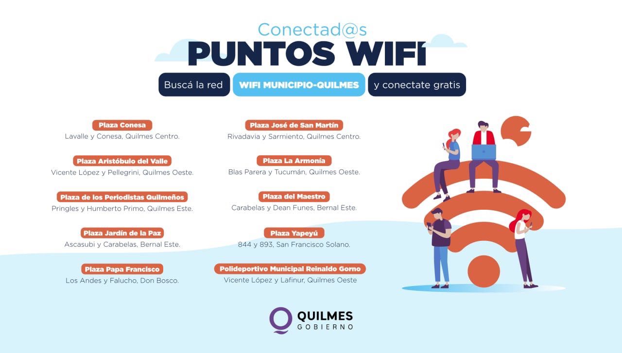 SE INSTALÓ WIFI GRATUITO EN ESPACIOS PÚBLICOS DEL DISTRITO