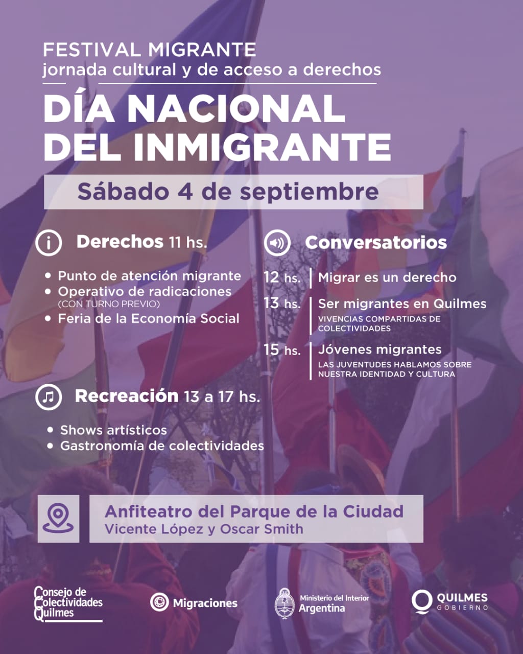 FESTIVAL POR EL DÍA NACIONAL DEL INMIGRANTE
