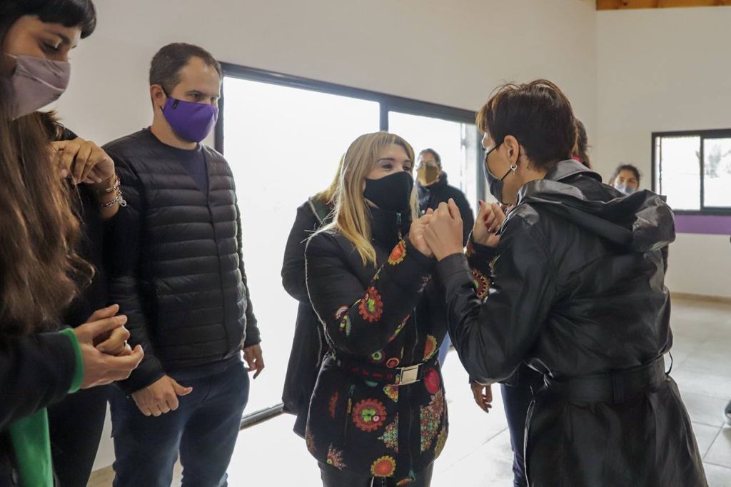 MAYRA RECORRIÓ LA OBRA DE AMPLIACIÓN DEL CIC MONTE MATADERO