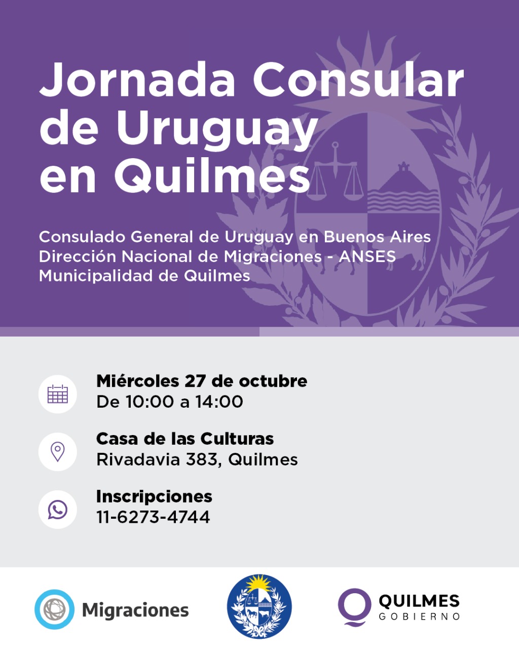 JORNADA CONSULAR DE URUGUAY EN QUILMES