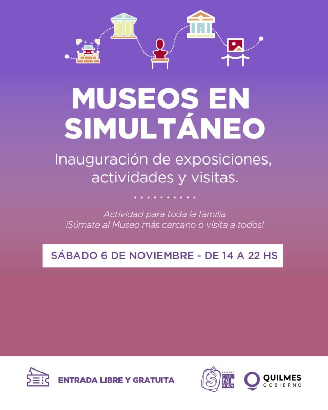  LLEGA “MUSEOS EN SIMULTÁNEO” CON UNA GRAN PROPUESTA CULTURAL