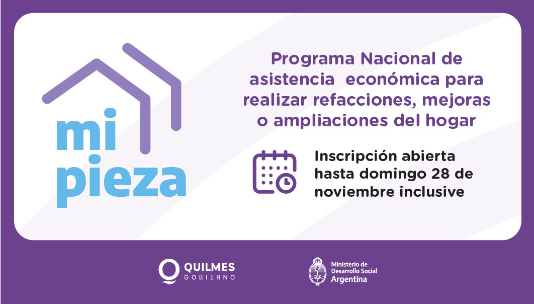ESTÁ ABIERTA LA INSCRIPCIÓN PARA EL PROGRAMA MI PIEZA