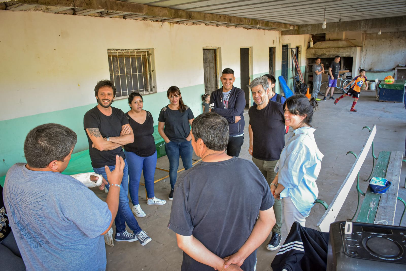 FUNCIONARIOS DE DEPORTES VISITARON EL CSD ESPERANZA QUILMEÑA