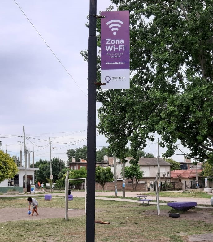 EL MUNICIPIO INSTALÓ WIFI GRATUITO EN 19 ESPACIOS PÚBLICOS DE QUILMES