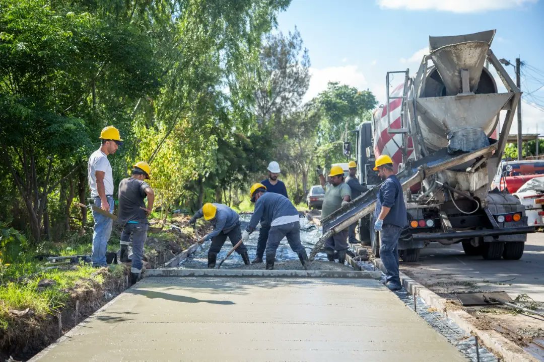 COMENZÓ LA CONSTRUCCIÓN DE UN PARQUE LINEAL EN VILLA ALCIRA