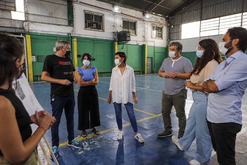 MAYRA SUPERVISÓ EL AVANCE DE OBRAS EN LA SOCIEDAD DE FOMENTO EL PROGRESO