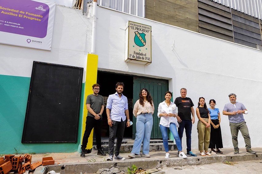 MAYRA SUPERVISÓ EL AVANCE DE OBRAS EN LA SOCIEDAD DE FOMENTO EL PROGRESO
