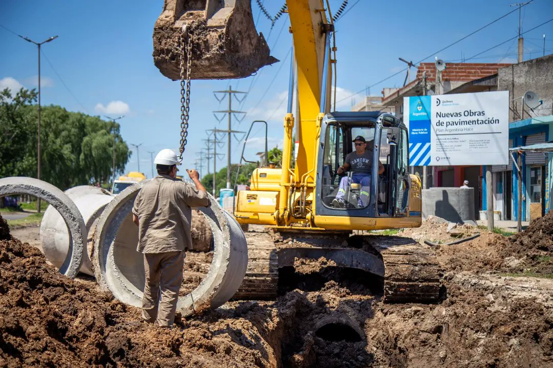 AVANZA LA OBRA DE REPAVIMENTACIÓN DE AVENIDA LA PLATA