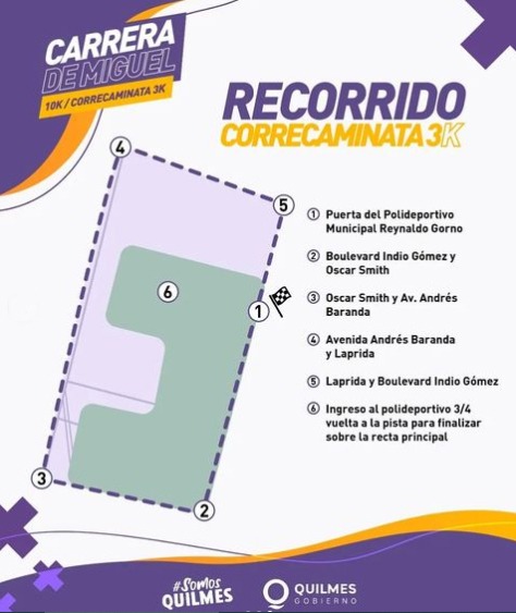 DÍA DE LA MEMORIA: VUELVE A QUILMES LA CARRERA DE MIGUEL