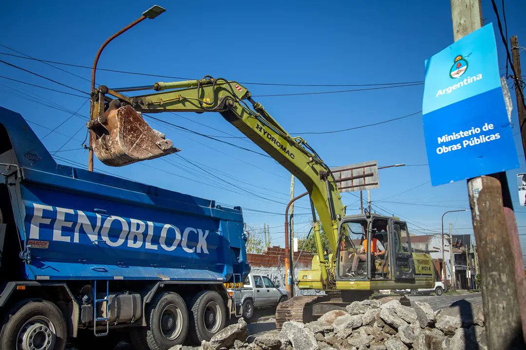 EL MUNICIPIO INICIÓ LA OBRA DE REPAVIMENTACIÓN DE LA AVENIDA SAN MARTÍN