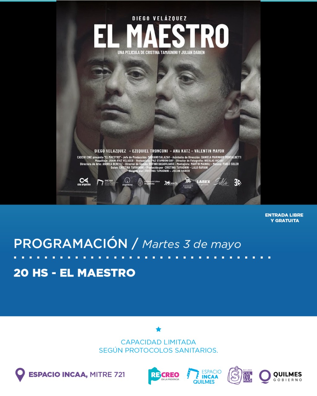 FICCIONES Y DOCUMENTALES EN LA PROGRAMACIÓN DEL ESPACIO INCAA QUILMES