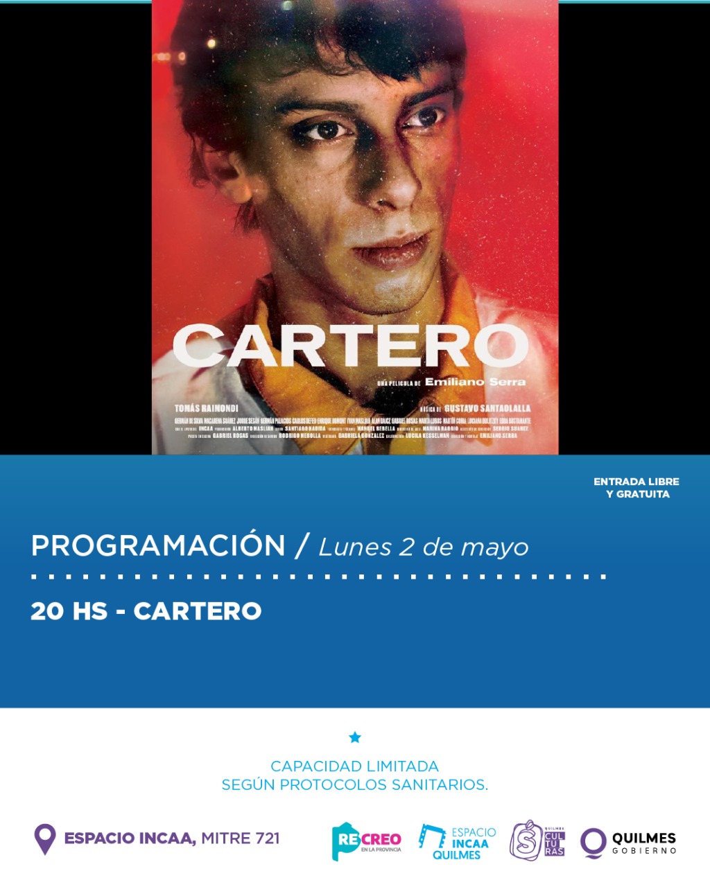 FICCIONES Y DOCUMENTALES EN LA PROGRAMACIÓN DEL ESPACIO INCAA QUILMES