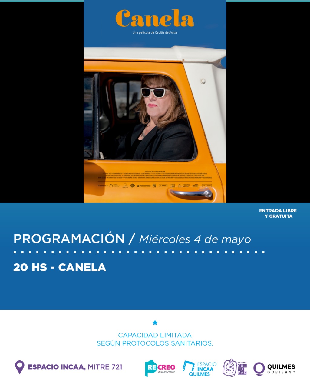 FICCIONES Y DOCUMENTALES EN LA PROGRAMACIÓN DEL ESPACIO INCAA QUILMES