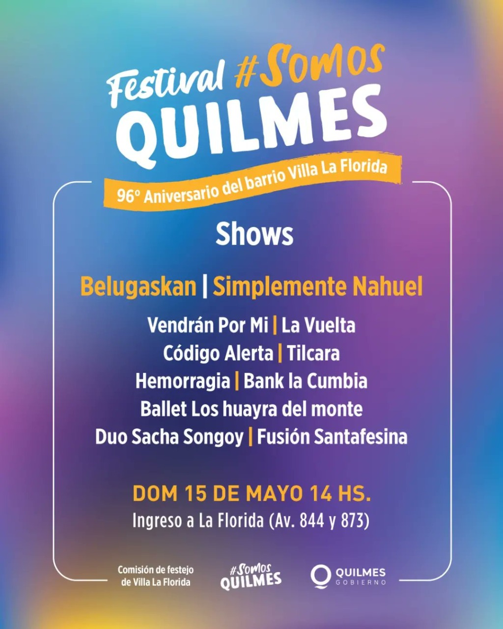 SE VIENE EL 96º ANIVERSARIO DE VILLA LA FLORIDA 