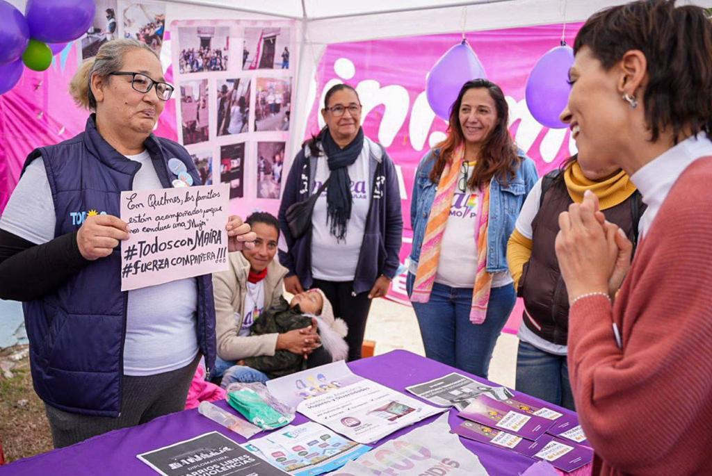 MAYRA Y ZABALETA EN LA INCORPORACIÓN DE 30 TRABAJADORES A LA FIRMA CORTI