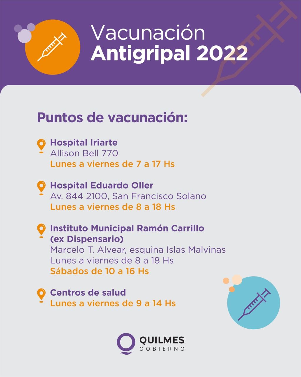  CONTINÚA LA CAMPAÑA DE VACUNACIÓN ANTIGRIPAL