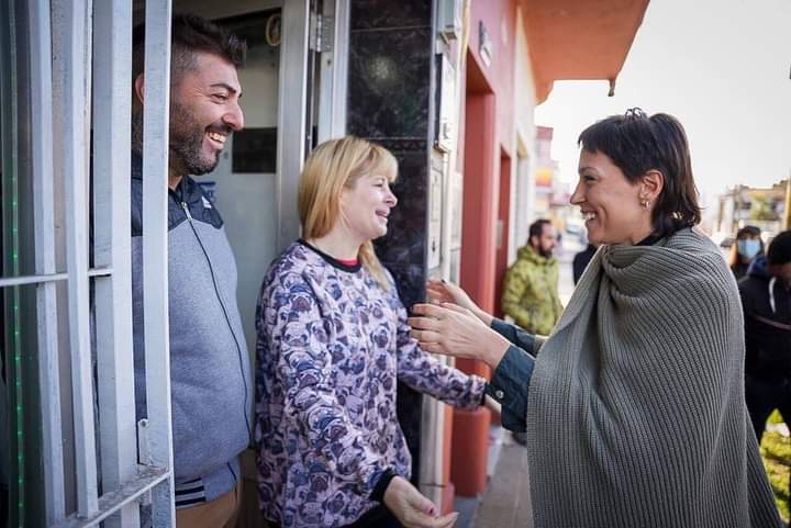MAYRA RECORRIÓ LA OBRA DE REPAVIMENTACIÓN DE LA AVENIDA 12 DE OCTUBRE