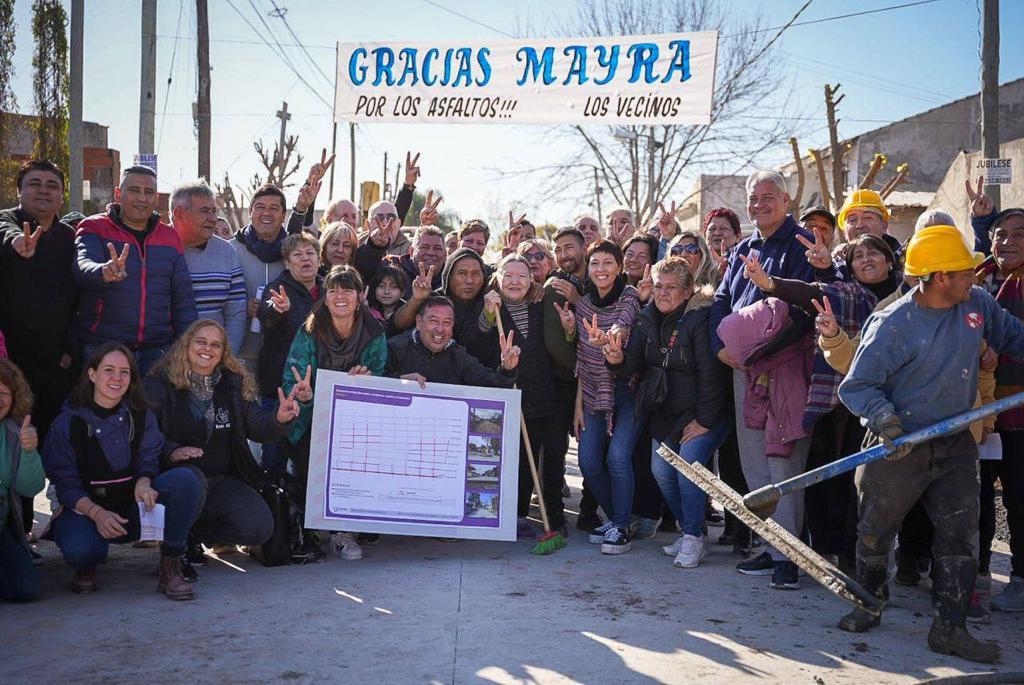 MAYRA SUPERVISÓ OBRAS EN SOLANO