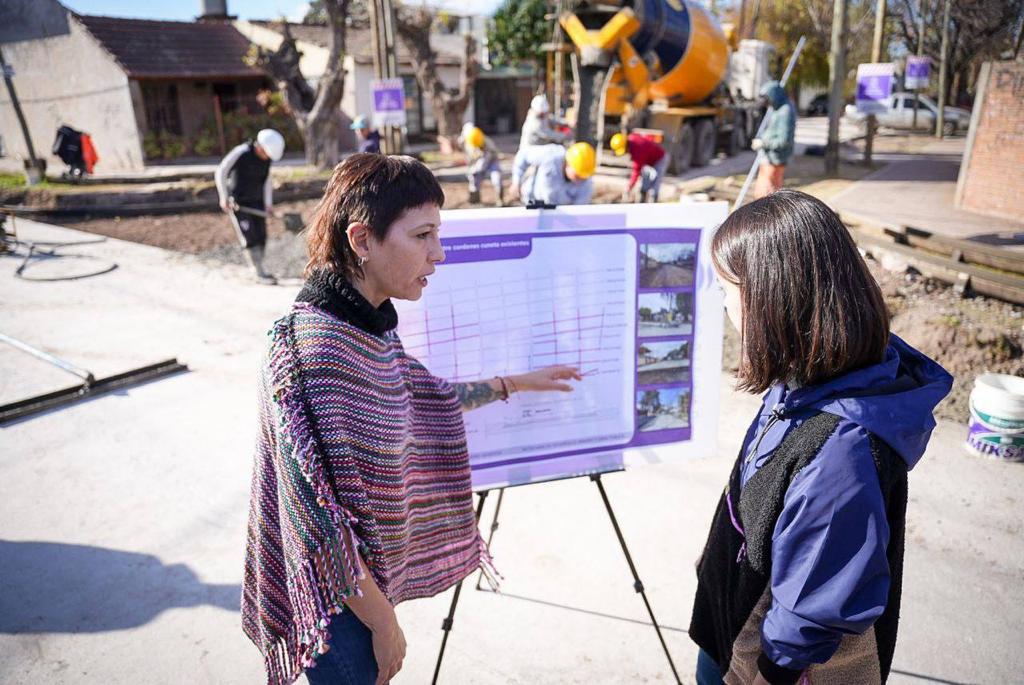 MAYRA SUPERVISÓ OBRAS EN SOLANO