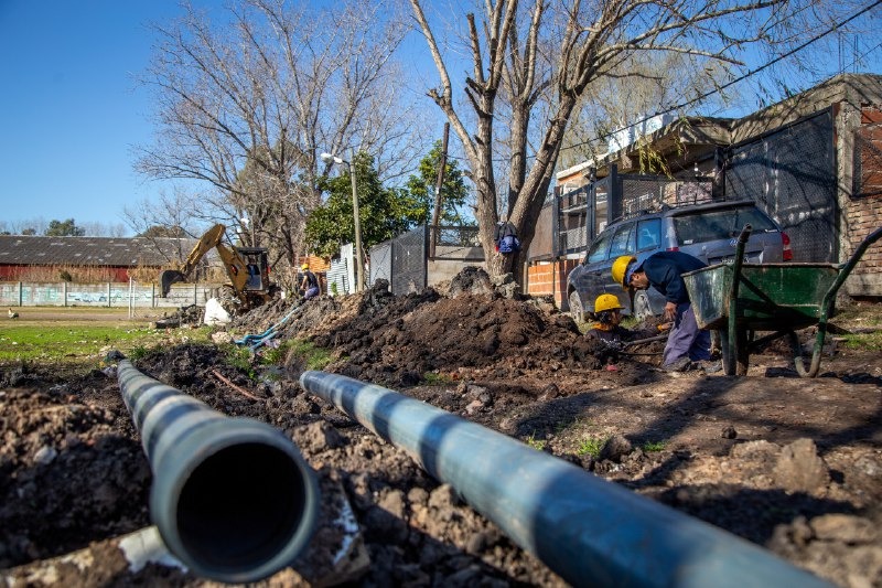 AVANZAN LAS OBRAS DE AGUA Y CLOACAS