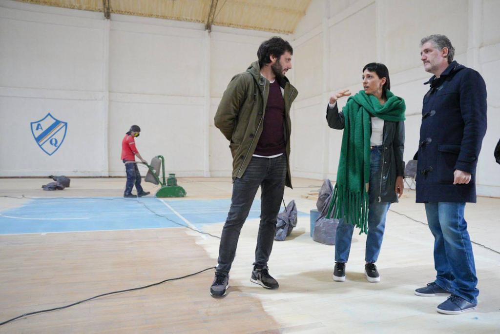 MAYRA SUPERVISÓ LAS OBRAS DEL MICROESTADIO DE ARGENTINO DE QUILMES