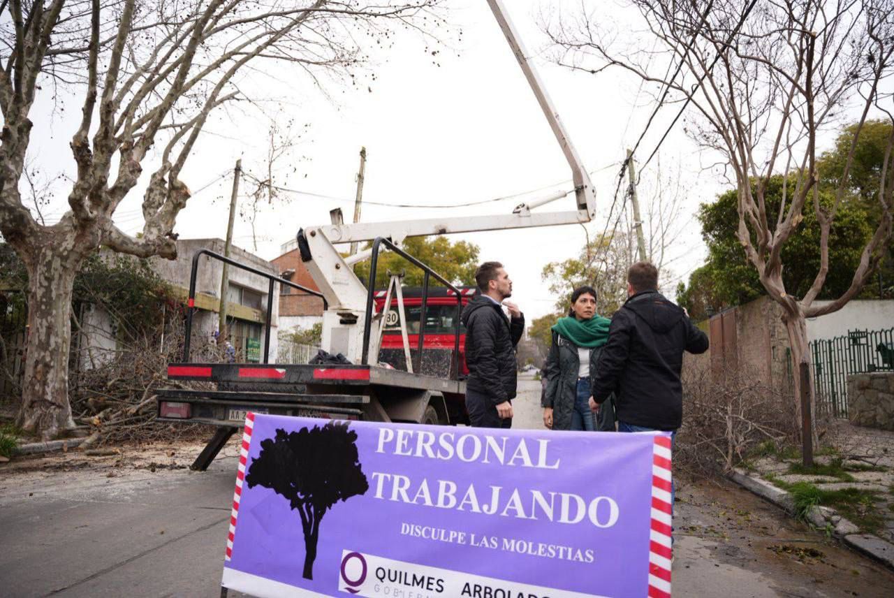 MAYRA SUPERVISÓ LAS OBRAS DEL MICROESTADIO DE ARGENTINO DE QUILMES
