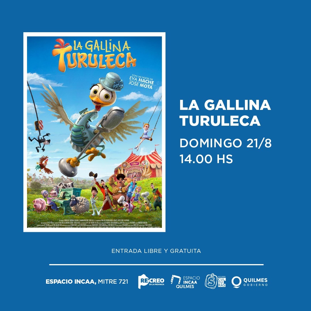 CINE  PARA LAS Y LOS MÁS PEQUEÑOS EN EL ESPACIO INCAA QUILMES