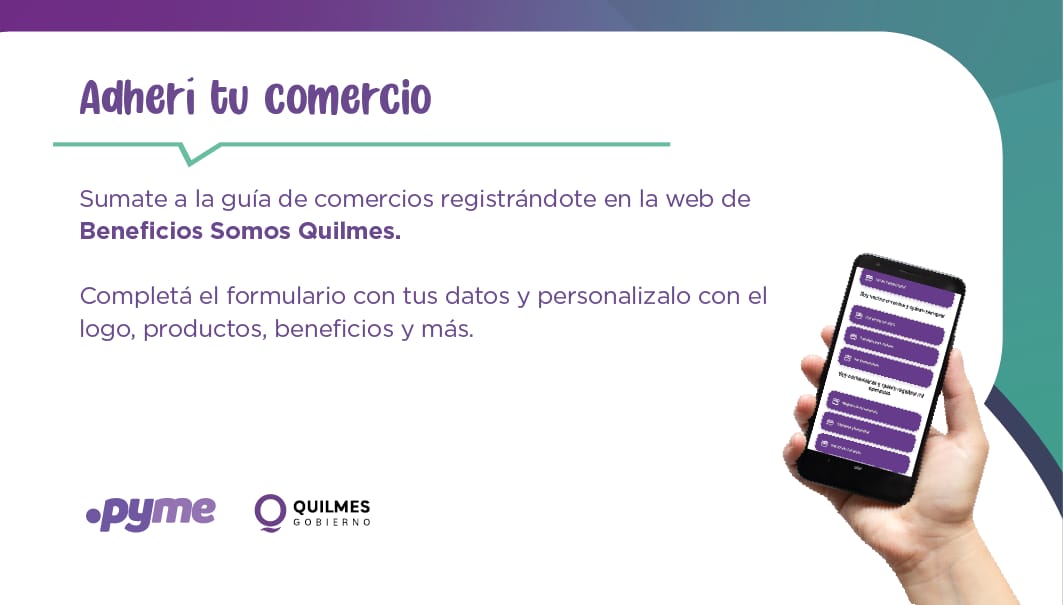EL MUNICIPIO LANZA EL PROGRAMA “BENEFICIOS SOMOS QUILMES”