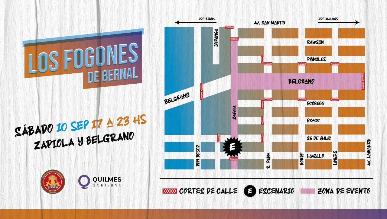  HABRÁ CORTES DE CALLES Y RECORRIDO DE COLECTIVOS  POR FESTEJOS EN BERNAL