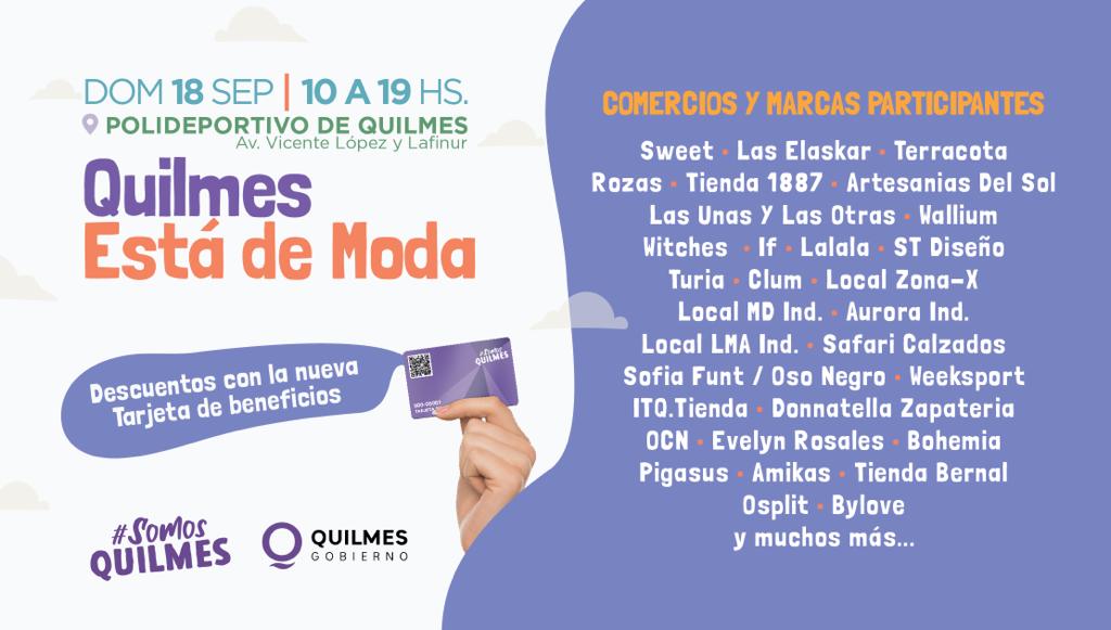 SE REALIZARÁ LA FERIA “QUILMES ESTÁ DE MODA” EN EL POLIDEPORTIVO MUNICIPAL