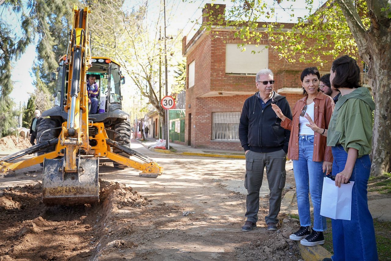 MAYRA RECORRIÓ OBRA HIDRÁULICA QUE EVITARÁ INUNDACIONES EN 1ª JUNTA 
