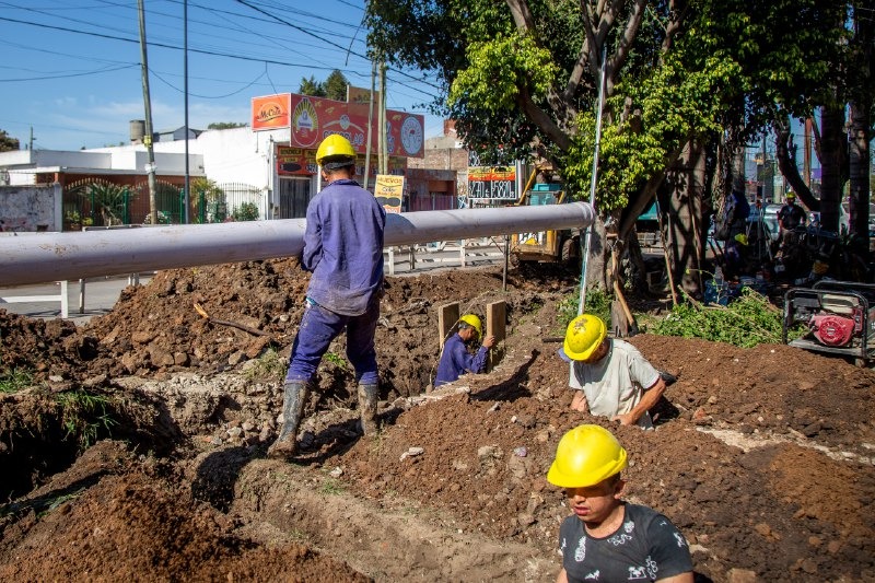 AVANZA LA OBRA DE RENOVACIÓN DE LA RED SECUNDARIA CLOACAL LAS PIEDRAS SUR