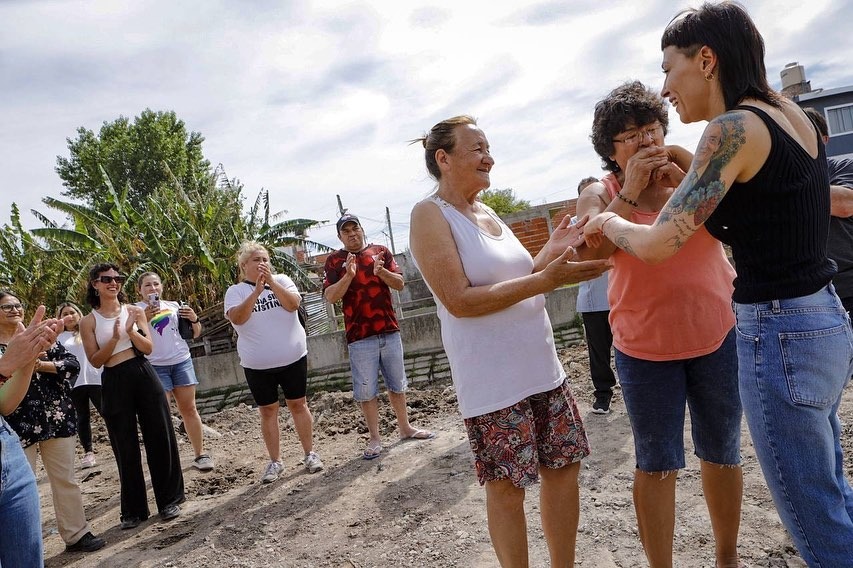 MAYRA Y EL MINISTRO NARDINI SUPERVISARON OBRAS HIDRÁULICAS