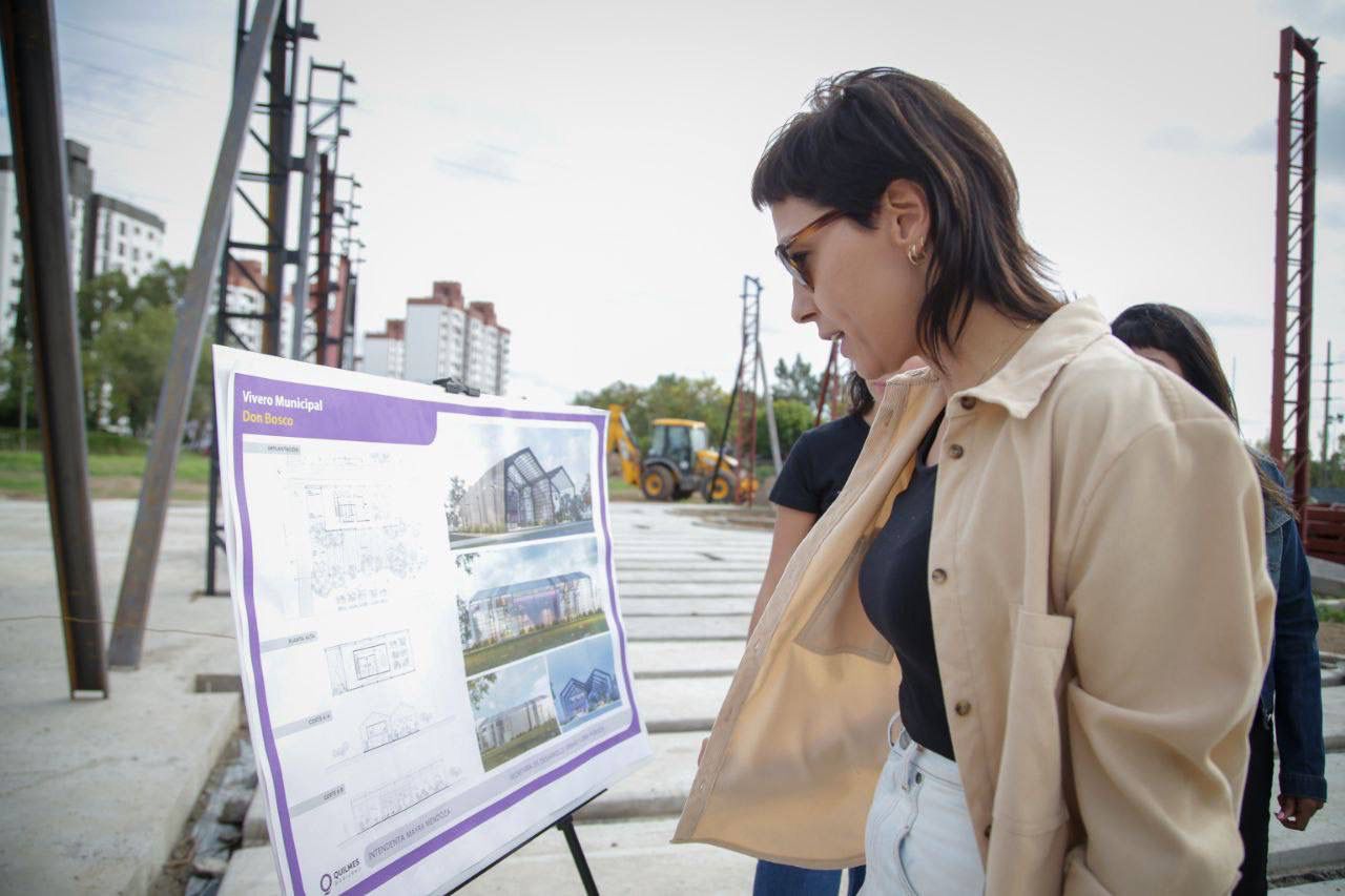 MAYRA SUPERVISÓ EL AVANCE DE OBRA DEL NUEVO VIVERO MUNICIPAL EN DON BOSCO