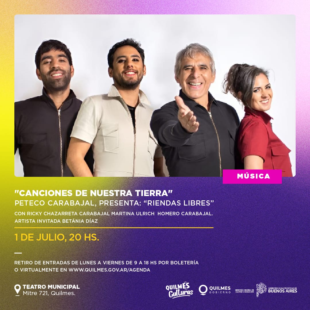 ACTIVIDADES Y ESPECTÁCULOS EN DISTINTOS ESPACIOS DE QUILMES